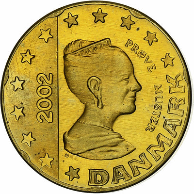 Danemark, 
            
               Margrethe II, 
            
               20 Euro Cent