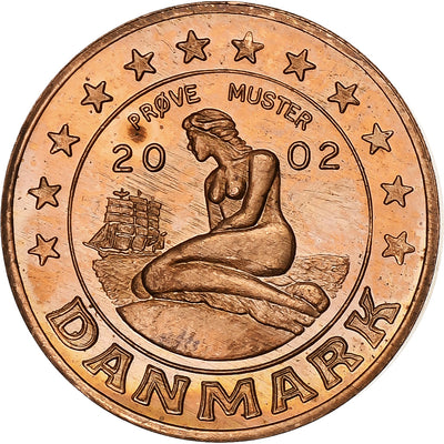 Danemark, 
            
               Margrethe II, 
            
               5 Euro Cent