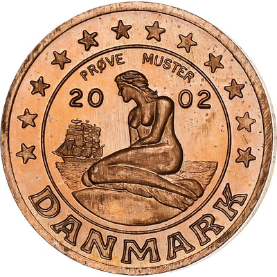 Danemark, 
            
               Margrethe II, 
            
               2 Euro Cent