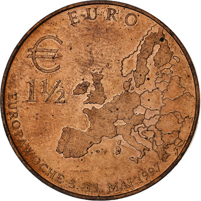 Allemagne, 
            
               1-1/2 Euro, 
            
               1997