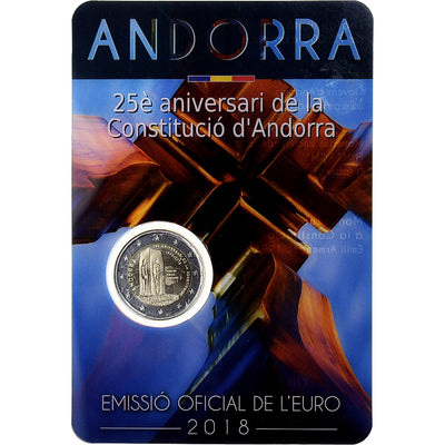 Andorre, 
            
               2 Euro, 
            
               Constitution