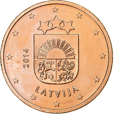 Lettonie, 
            
               5 Euro Cent, 
            
               BU