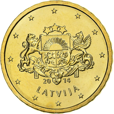 Lettonie, 
            
               10 Euro Cent, 
            
               BU