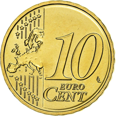 Lettonie, 
            
               10 Euro Cent, 
            
               BU