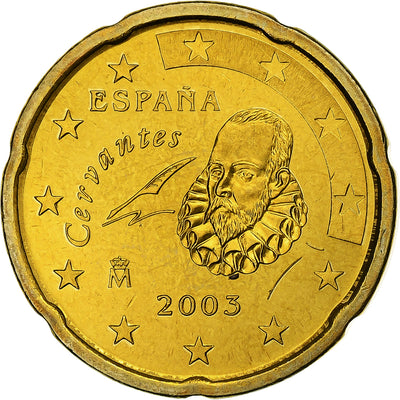 Espagne, 
            
               Juan Carlos I, 
            
               20 Euro Cent