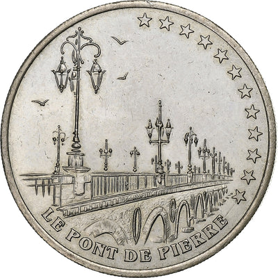 France, 
            
               2 Euro de Bordeaux, 
            
               Le pont de pierre