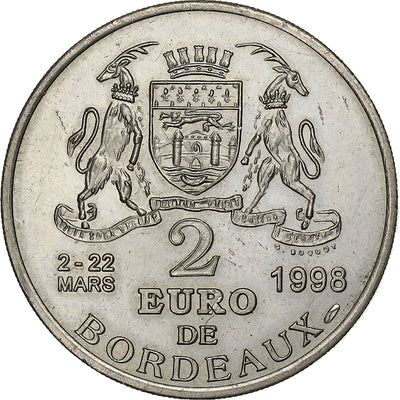 France, 
            
               2 Euro de Bordeaux, 
            
               Le pont de pierre