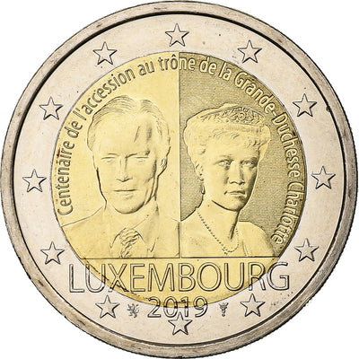 Luxembourg, 
            
               2 Euro, 
            
               Grande-Duchesse Charlotte