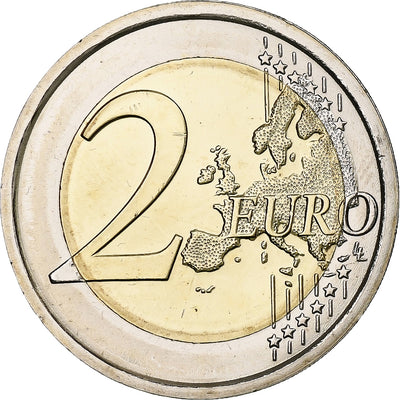 Italie, 
            
               2 Euro, 
            
               60ème anniversaire du Ministère de la santé