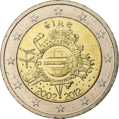 République d'Irlande, 
            
               2 Euro, 
            
               Introduction de l'euro