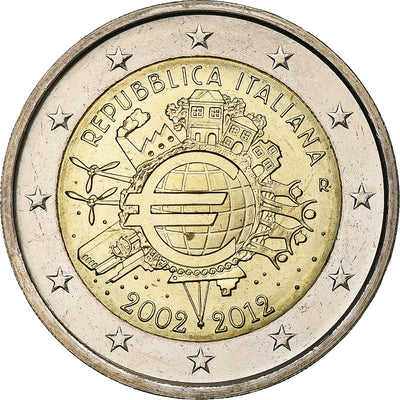 Italie, 
            
               2 Euro, 
            
               Introduction de l'euro