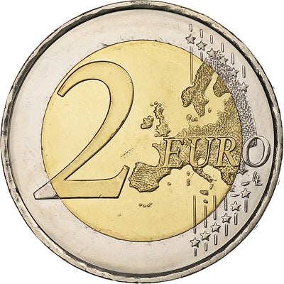 Espagne, 
            
               2 Euro, 
            
               30 ans du drapeau de l'UE