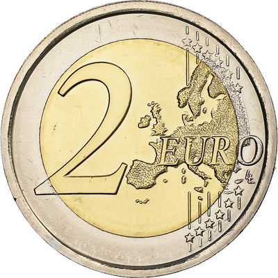 Slovénie, 
            
               2 Euro, 
            
               30 ans du drapeau de l'UE