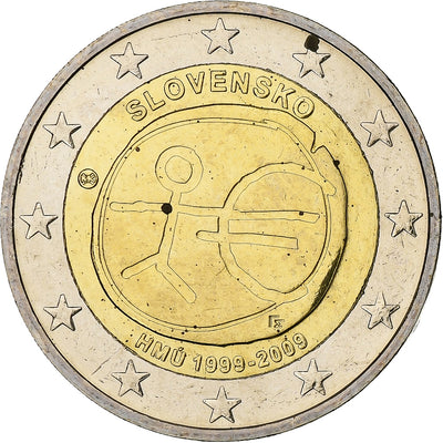 Slovaquie, 
            
               2 Euro, 
            
               Union économique et monétaire