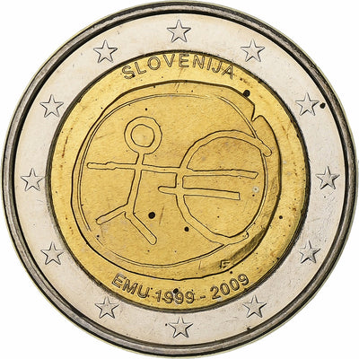 Slovénie, 
            
               2 Euro, 
            
               Union économique et monétaire