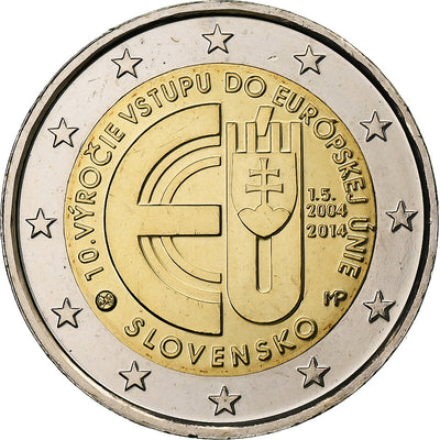 Slovaquie, 
            
               2 Euro, 
            
               10th Anniversary - Accession to the European Union