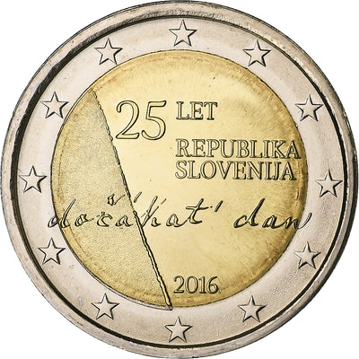 Slovénie, 
            
               2 Euro, 
            
               Independance