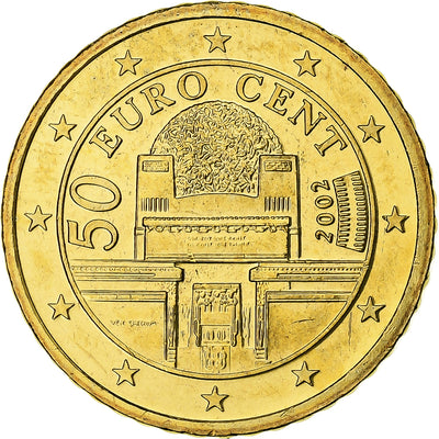 Autriche, 
            
               50 Euro Cent, 
            
               Secession Building