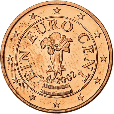 Autriche, 
            
               Euro Cent, 
            
               2002