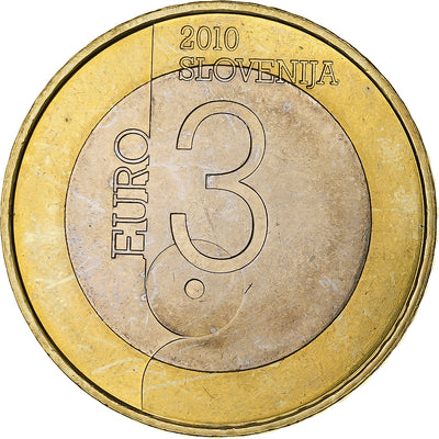 Slovénie, 
            
               3 Euro, 
            
               World Book Capital