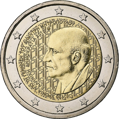 Grèce, 
            
               2 Euro, 
            
               Dimitri Mitropoulos