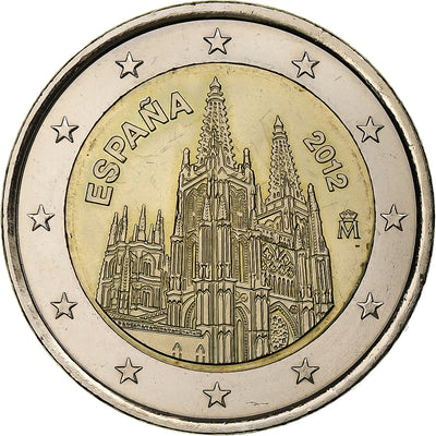 Espagne, 
            
               2 Euro, 
            
               Burgos cathedral