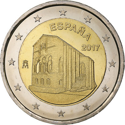 Espagne, 
            
               2 Euro, 
            
               Churches of Asturias