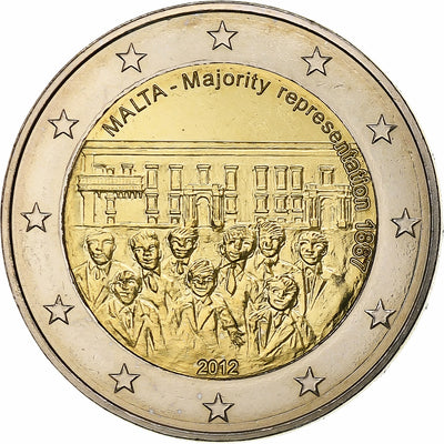 Malte, 
            
               2 Euro, 
            
               Majority Representation