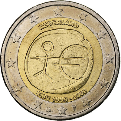 Pays-Bas, 
            
               2 Euro, 
            
               Union économique et monétaire