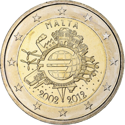 Malte, 
            
               2 Euro, 
            
               Introduction de l'euro