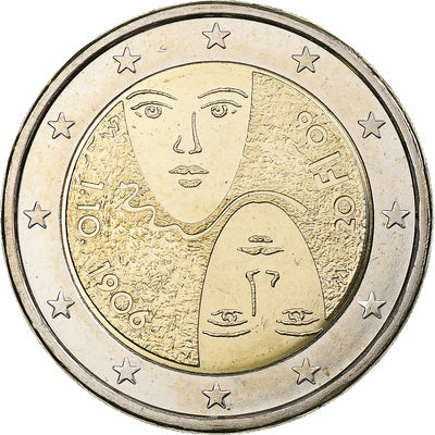 Finlande, 
            
               2 Euro, 
            
               Centenaire du suffrage universel