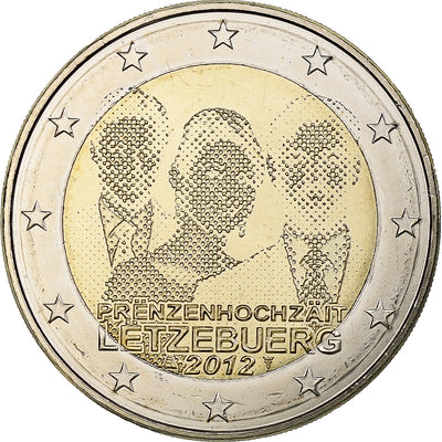 Luxembourg, 
            
               2 Euro, 
            
               mariage princier