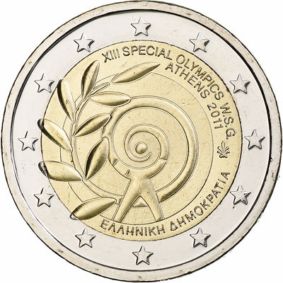 Grèce, 
            
               2 Euro, 
            
               XIIIth Special Olympics