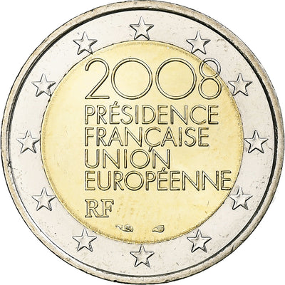 France, 
            
               2 Euro, 
            
               présidence de l'UE