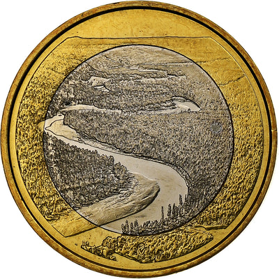 Finlande, 
            
               5 Euro, 
            
               River Oulankajoki