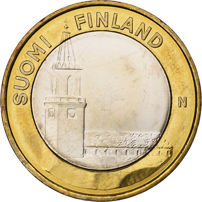 Finlande, 
            
               5 Euro, 
            
               Turku Cathedral