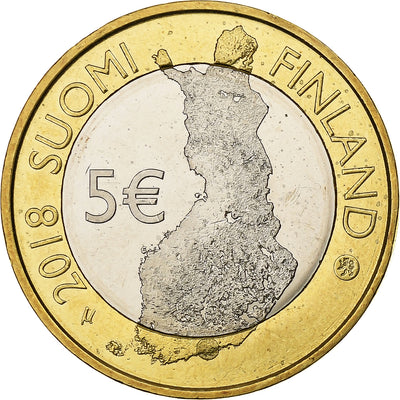 Finlande, 
            
               5 Euro, 
            
               Porvoonjoki River Valley