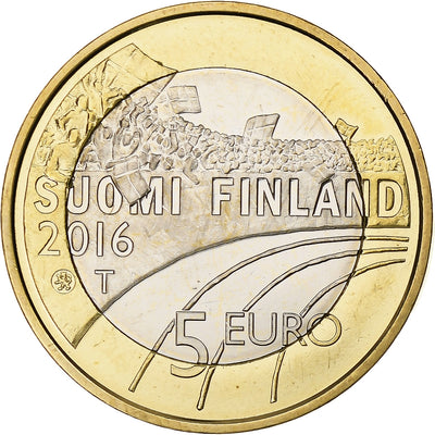 Finlande, 
            
               5 Euro, 
            
               Athletics