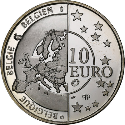 Belgique, 
            
               10 Euro, 
            
               Peace in Europe