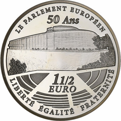 France, 
            
               1 1/2 Euro, 
            
               Parlement européen