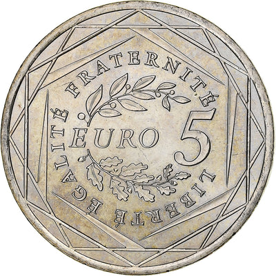 France, 
            
               5 Euro, 
            
               Semeuse