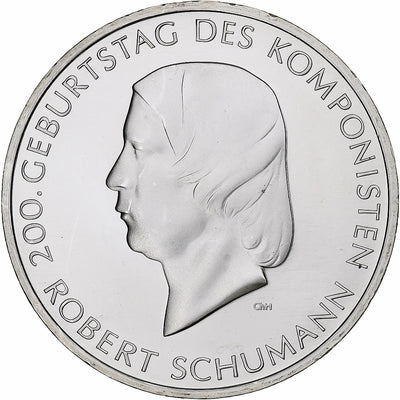 Allemagne, 
            
               10 Euro, 
            
               Robert Schumann