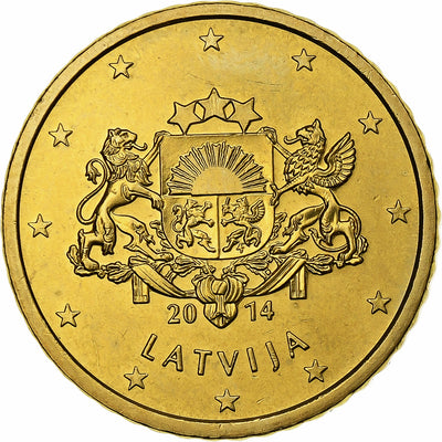 Lettonie, 
            
               50 Centimes, 
            
               2014