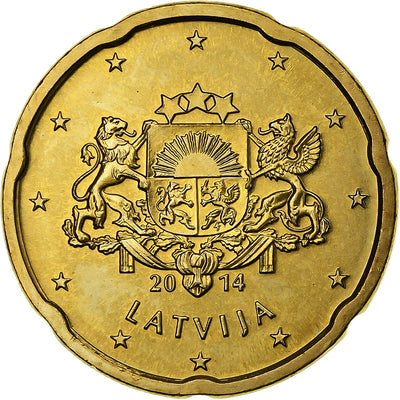 Lettonie, 
            
               20 Centimes, 
            
               2014