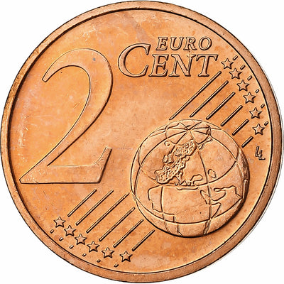 Lettonie, 
            
               2 Centimes, 
            
               2014