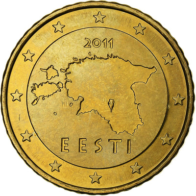 Estonie, 
            
               50 Centimes, 
            
               2011