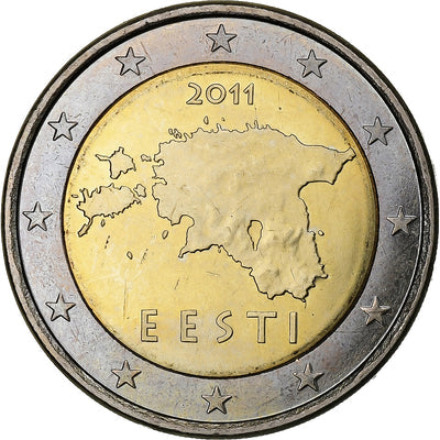 Estonie, 
            
               2 Euros, 
            
               2011