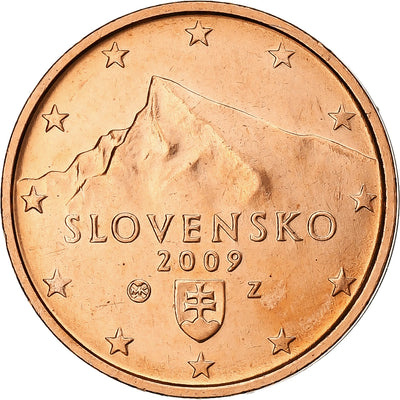 Slovaquie, 
            
               2 Centimes, 
            
               2009