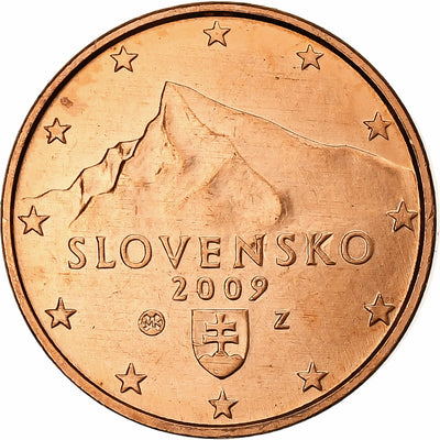 Slovaquie, 
            
               1 Centime, 
            
               2009