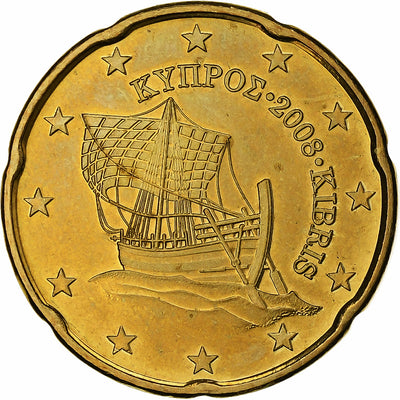 Chypre, 
            
               20 Centimes, 
            
               2008